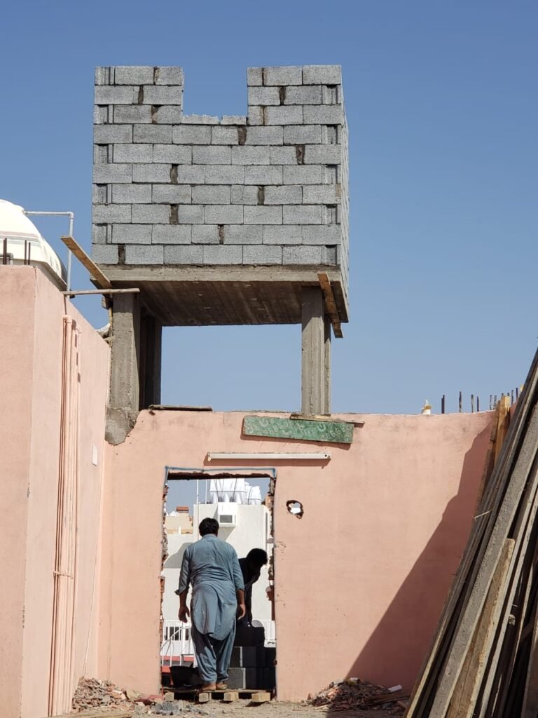 بناء ملحق علوي